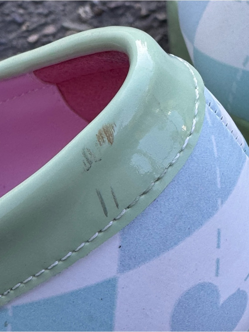 JULEP PREP SKOOL PRINCESS PLATFORM OXFORDS Sugar Thrillz Green White size 8 - Picture 9 of 13
